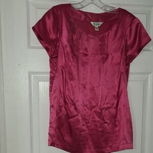 Austin Reed Fuchsia Satin Blouse